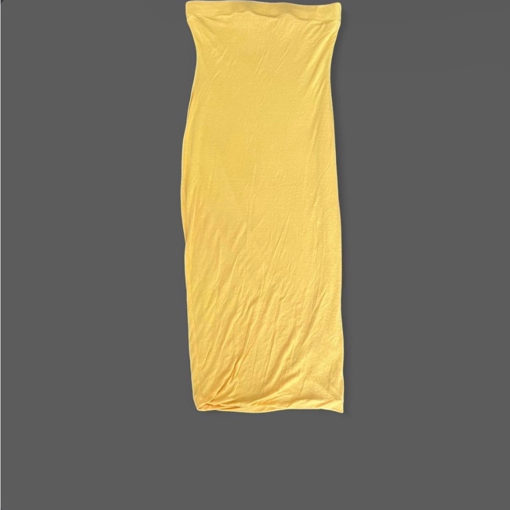 yellow dna couture long dress/skirt 🍋☁️